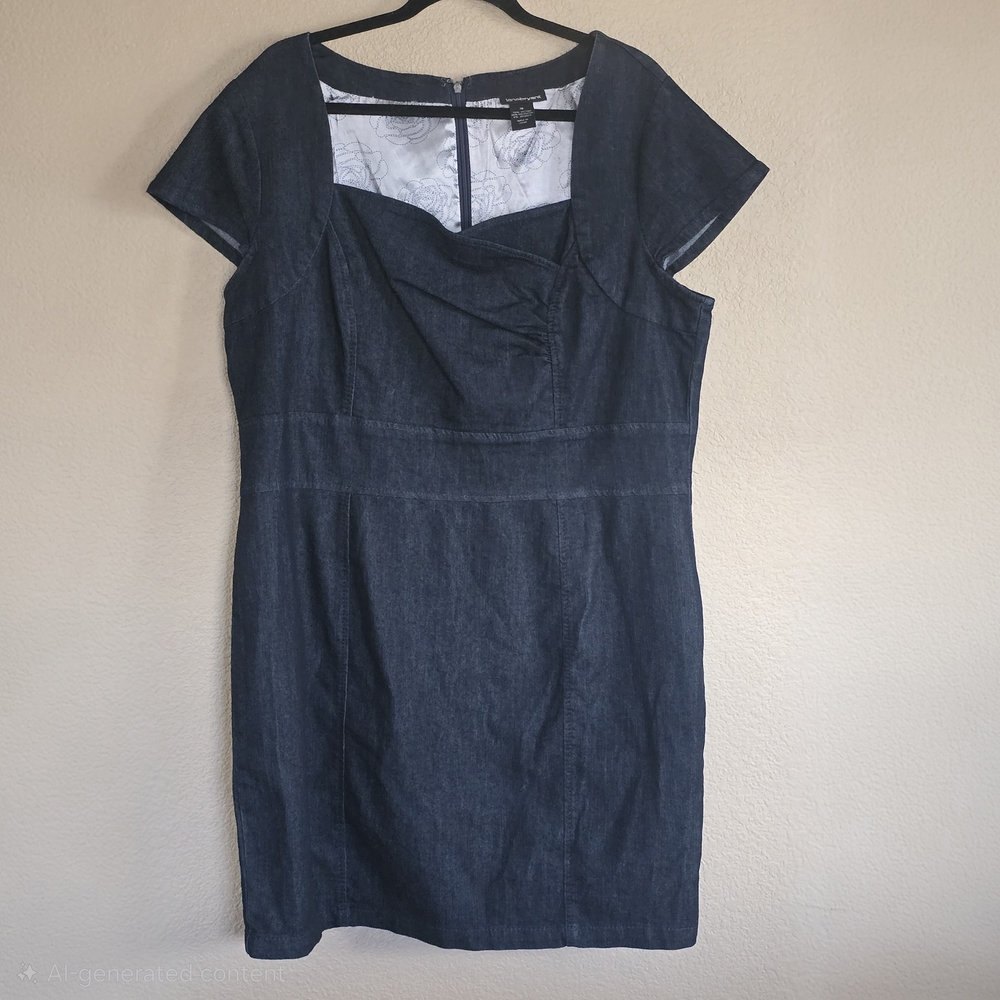 Lane Bryant Dark Blue Mini Dress 18